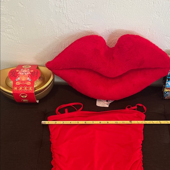 # 1045+ Elegant Red Ruched Dress - Picture 5 of 5